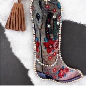 Last Two!! ✨ Crystal-Trimmed Cowgirl Boot Keychains